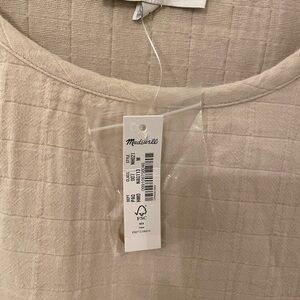 Madewell Beige Textured Blouse